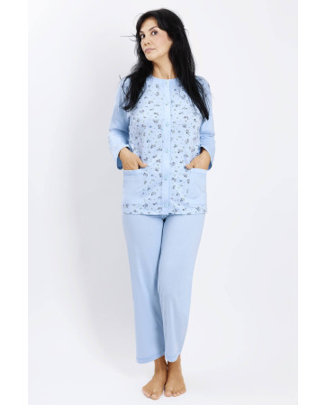 PIŻAMA DAMSKA ROZPINANA DR R.3-4XL