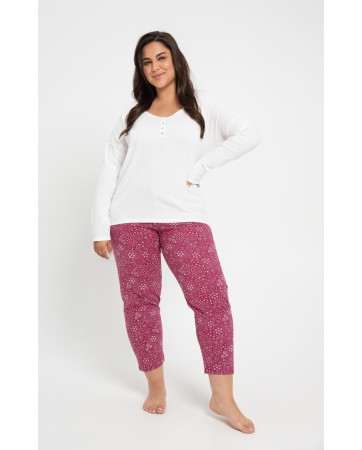 PIŻAMA PRĄZEK ESTELLA 3005 3/4 R R.2XL-3XL SALE