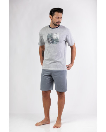 PIŻAMA MĘSKA 474 KR R.2XL-4XL