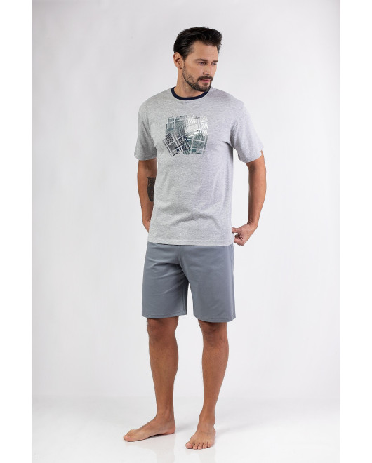 PIŻAMA MĘSKA 474 KR R.2XL-4XL