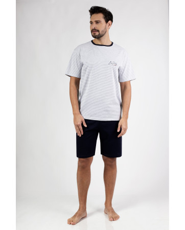 PIŻAMA MĘSKA 483A KR R.2XL