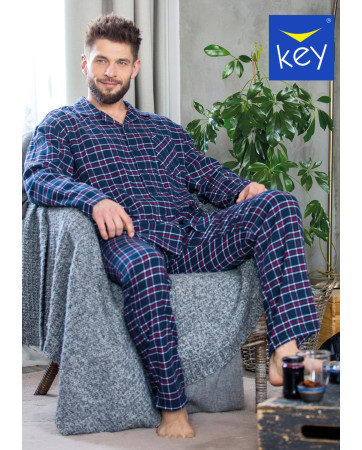 PIŻAMA MĘSKA FLANELA MNS 414 B23 DR