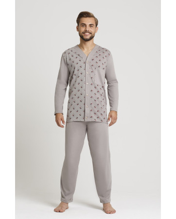 PIŻAMA MĘSKA ROZPINANA DR R.3XL