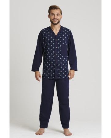 PIŻAMA MĘSKA ROZPINANA DR R.3XL