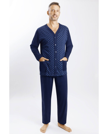 PIŻAMA MĘSKA ROZPINANA DR R.4XL-5XL