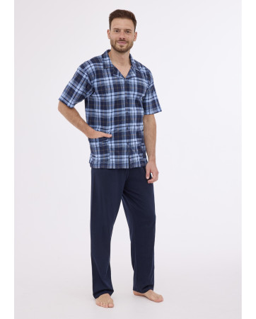 PIŻAMA MĘSKA 318/45 KR R.3XL-5XL