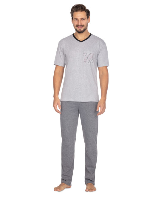 PIŻAMA MĘSKA 456 KR R.2XL-3XL
