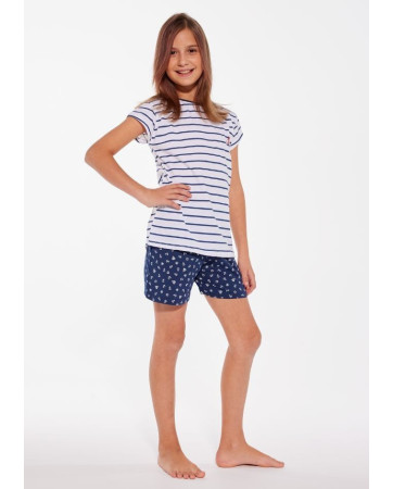 PIŻAMA GIRL YOUNG 246/103 MARINE KR