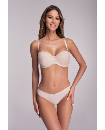 BIUSTONOSZ AV 1787 STRAPLESS MAXI BEŻ