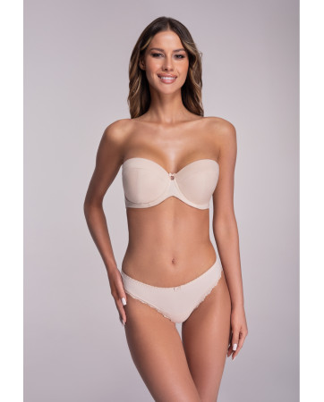 BIUSTONOSZ AV 1787 STRAPLESS MAXI BEŻ