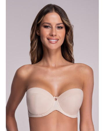 BIUSTONOSZ AV 1787 STRAPLESS MAXI BEŻ