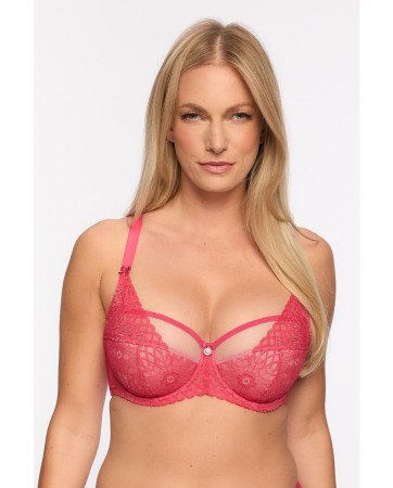 BIUSTONOSZ SEMI-SOFT CLEMENTINE BSO 1292 KORALOWY