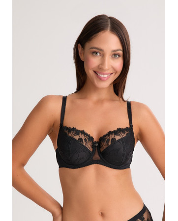 BIUSTONOSZ SEMI-SOFT PARIS BSO 1302 CZARNY