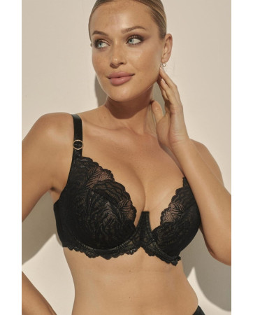BIUSTONOSZ SEMI SOFT LUNA BIG BC-1098 CZARNY