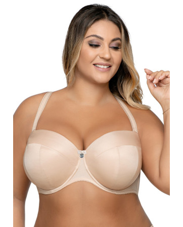 BIUSTONOSZ AV 1787 STRAPLESS MAXI BEŻ